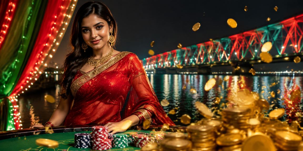 ময়মনসিংহে স্পোর্টস বেটিং ও সাদা শাড়ি পরিহিত নারী